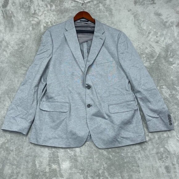 Kenneth Cole Mens Light Gray Blazer X-Large Polyester Blend a1412 - Picture 1 of 7